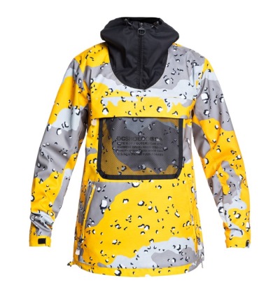 DC ASAP Shell Anorak Csokoládé / Citrom / Camo - Snowboard Dzseki - Csokoládé / Citrom / Camo - Magy